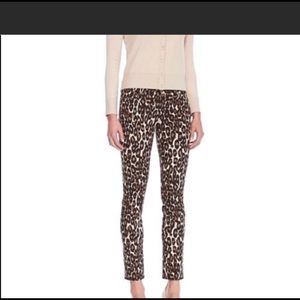 Kate Spade Broome Street Leopard Skinny Jeans